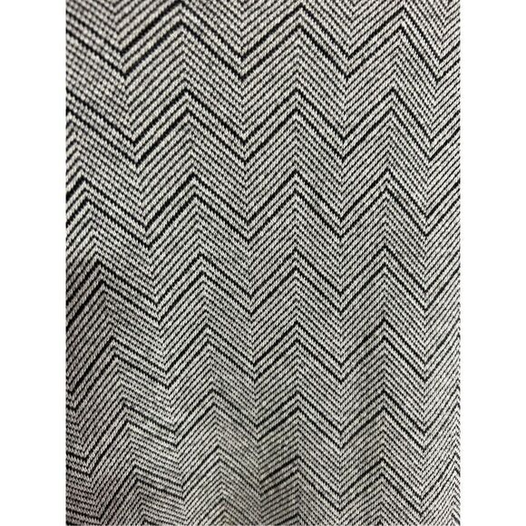 Free People Large (L) Grey and Black Chevron Dress Sleeveless Mock Turtleneck Po - Picture 5 of 5